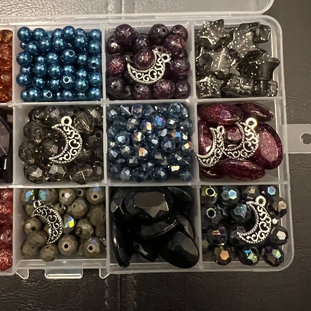 Craft Beads, STARRY NIGHT - NO VAN GOGH, Jewelry Supplies, loose bulk beads - Picture 5 of 8